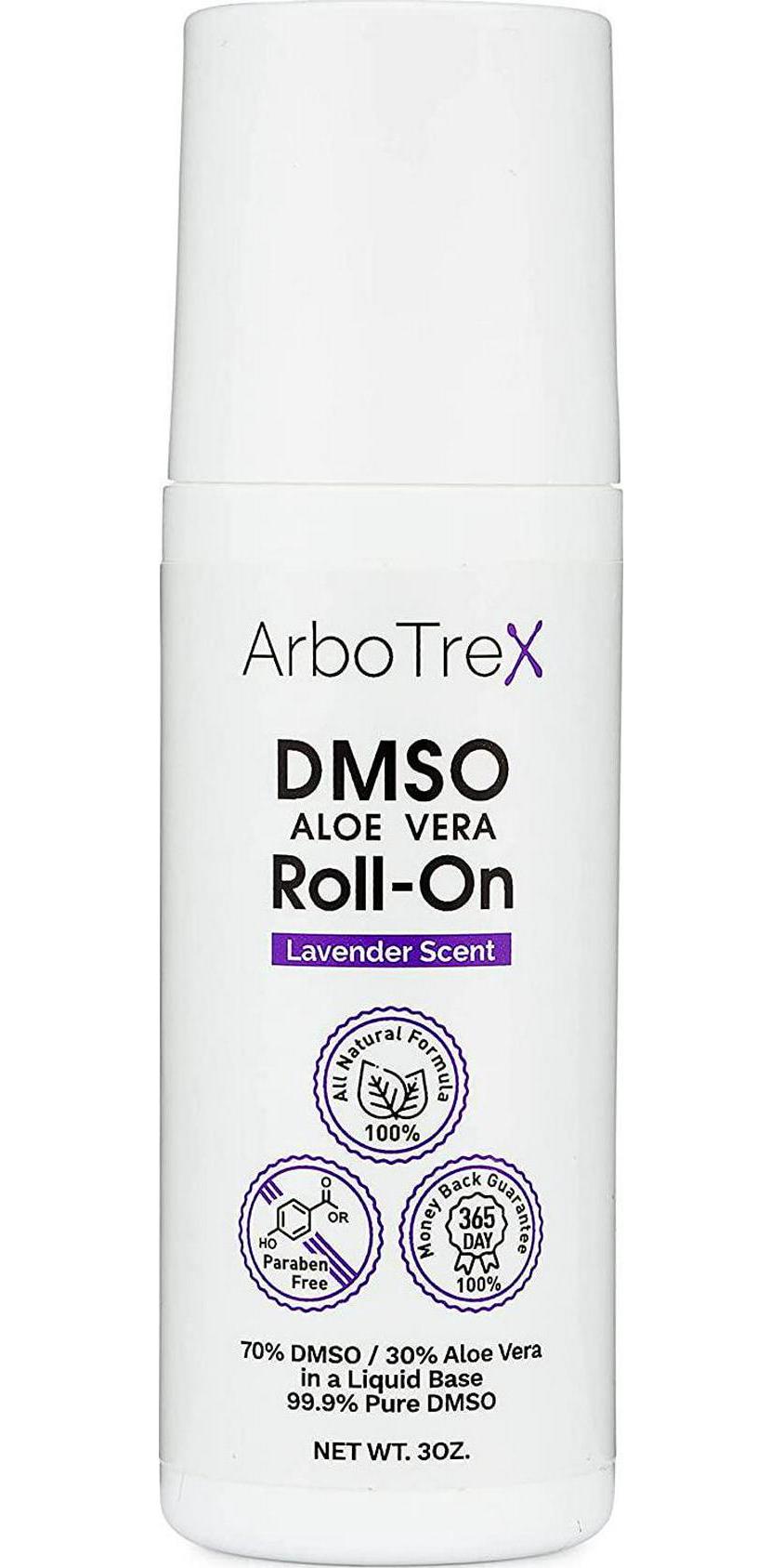 DMSO Roll-On With Aloe Vera - Lavender Scented, Made With 99.9% Pure Pharmaceutical grade DMSO - 70% DMSO/30% Aloe Vera, Made in USA for Live Better Naturals