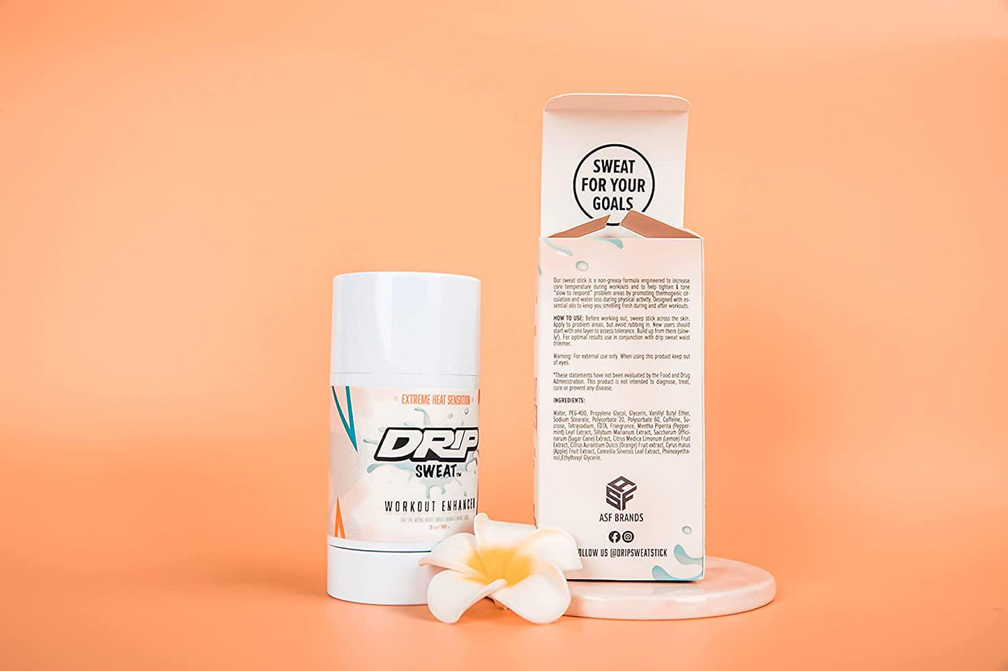 DRIP Sweat - Workout Enhancer - Natural Thermogenic Hot Slimming and Body Toning Sweat Stick for Men and Women.