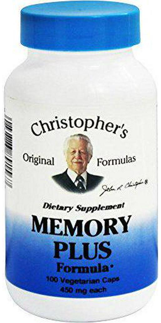 DR. CHRISTOPHER'S FORMULAS MEMORY PLUS, 100 CAP