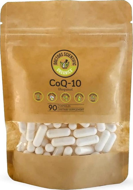 DSO Coq10 100mg Doctor-Designed Formula Maximum Effectiveness Coenzyme Coq10 - High Absorption Cholesterol Support - 90 Capsules Biodegradable Bag