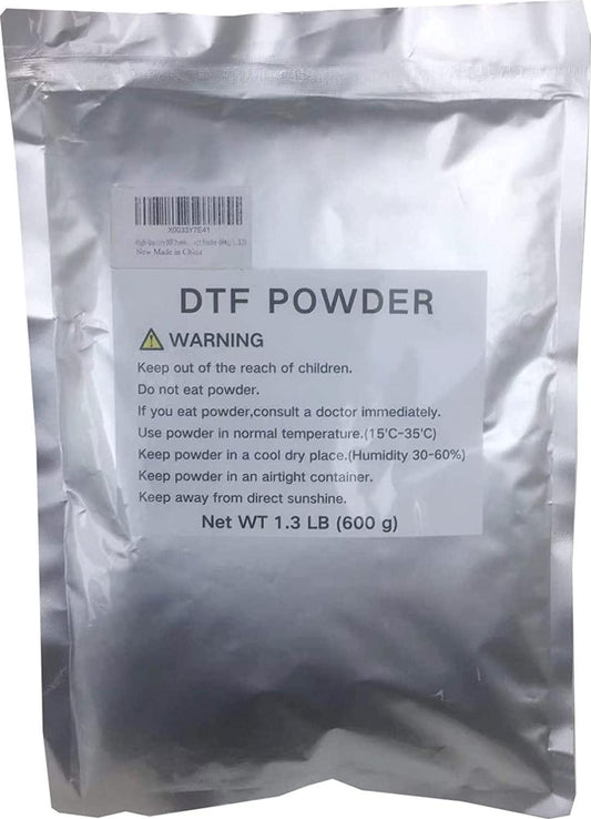 DTF Powder Direct to Film Digital Transfer Powder Pretreatment Powder hot melt Powder (600g/1.3LB)