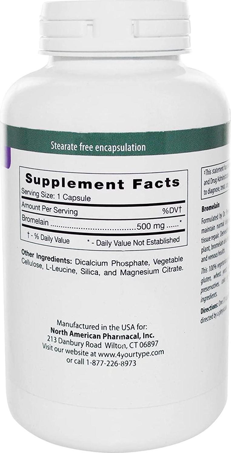 D'Adamo Personalized Nutrition - Bromelain 180 vcaps