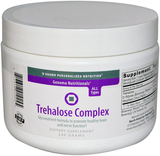 D’Adamo Personalized Nutrition, Genoma Nutritionals, Trehalose Complex, 240 g