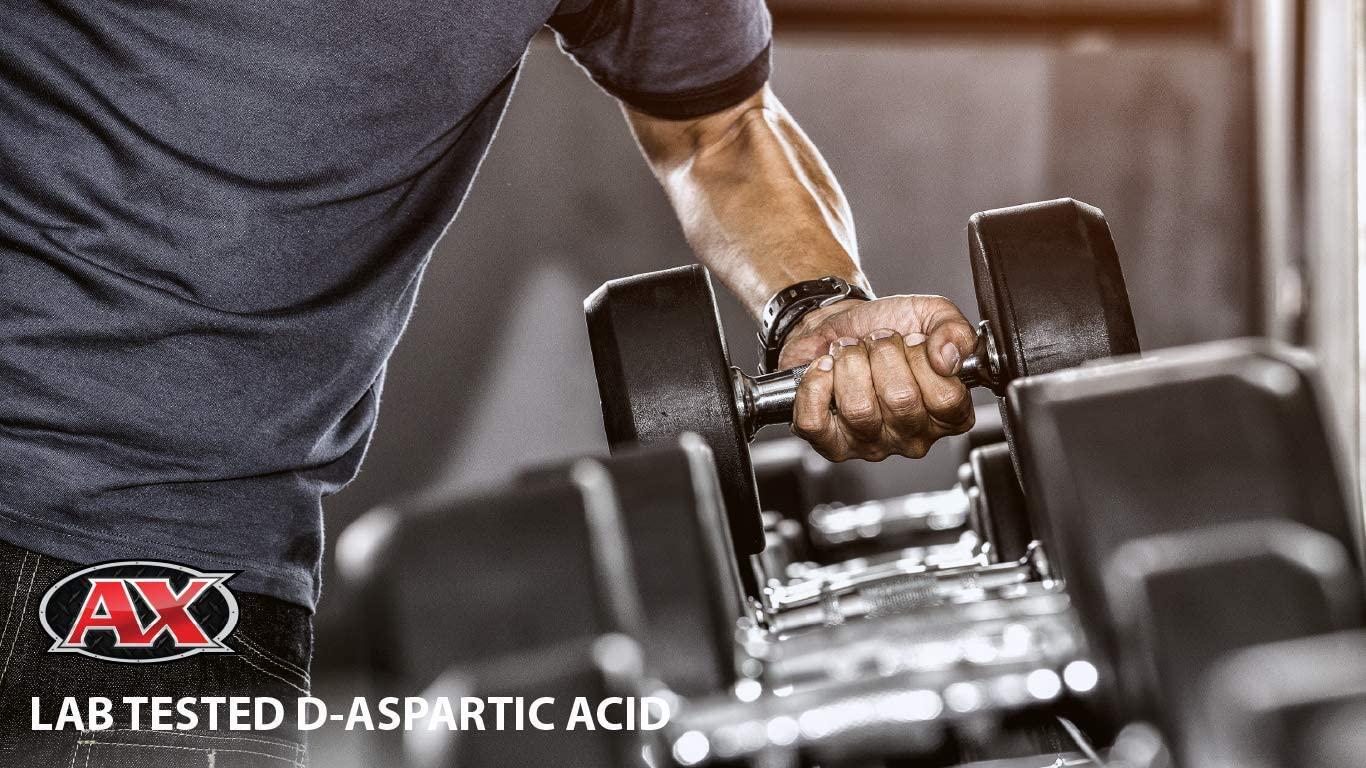 D-Aspartic Acid (DAA) 30 Day Supply of 3000 mg (500mg caps, 180 caps) Natural Booster for Men, Tested for Purity and Potency