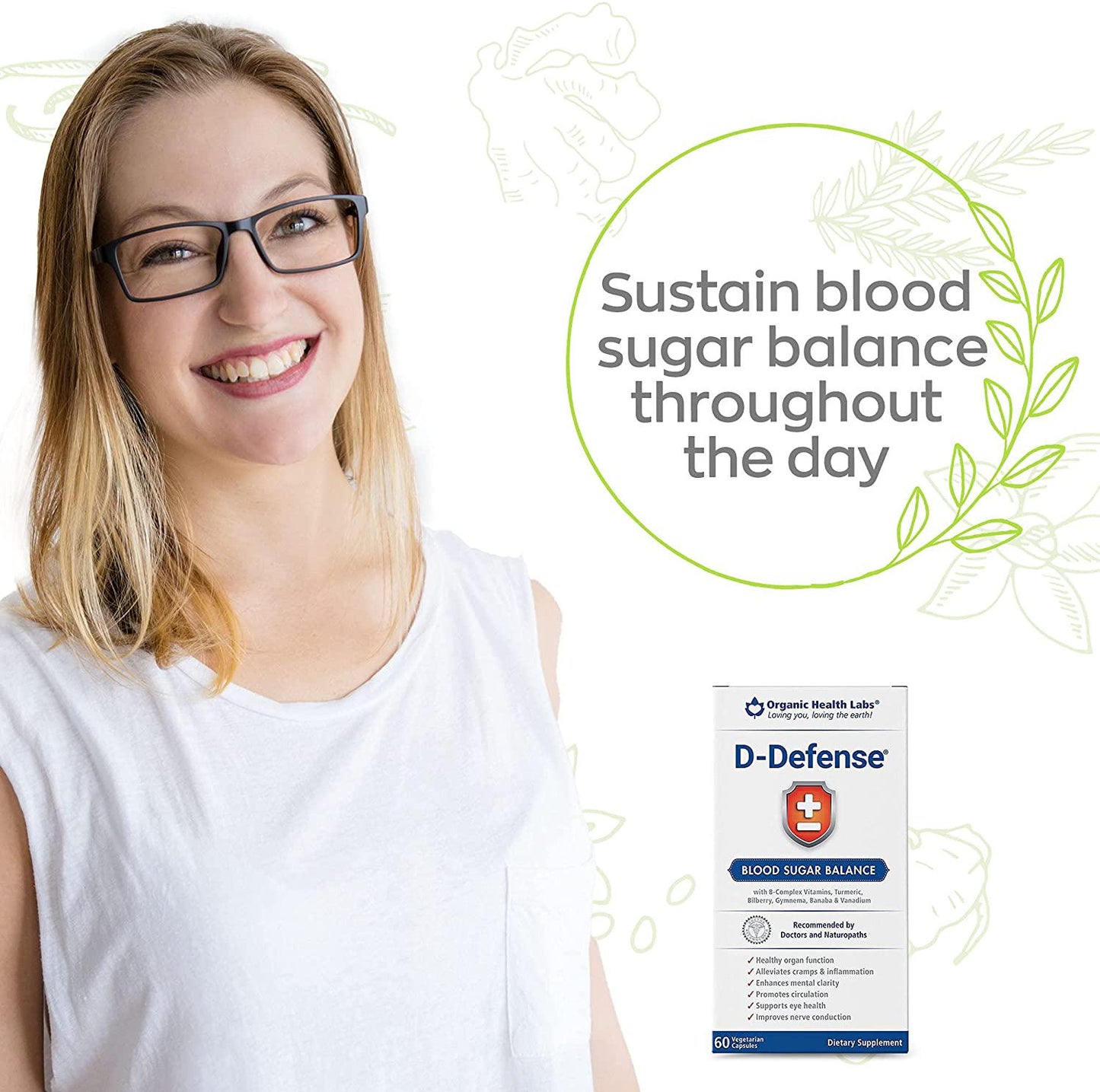 D-Defense Sugar Balance - 60 Veggie Capsules