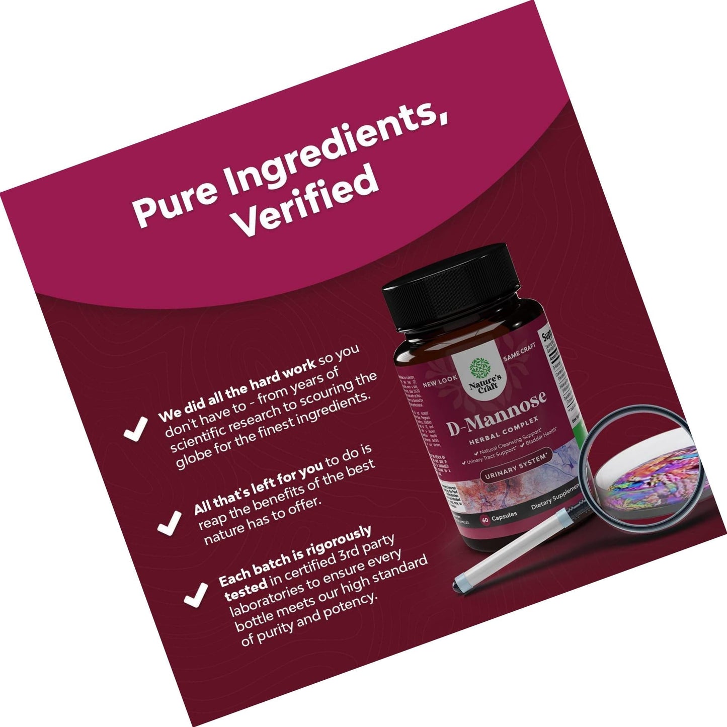 D Mannose with Cranberry Extract Capsules - D Mannose Capsules for Kidney Cleanse Liver Support and Urinary Tract Health for Women - D-Mannose 1000mg Capsules with Hibiscus and Dandelion 60 Count