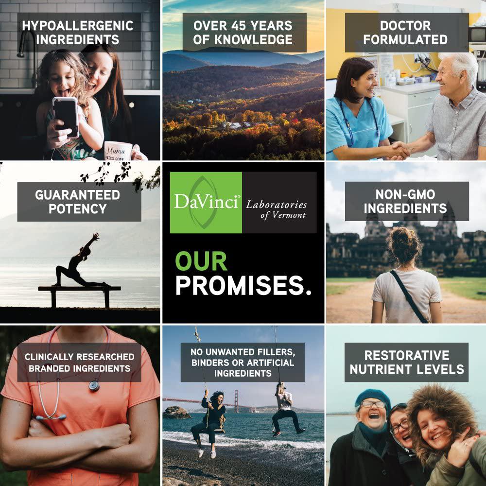 DaVinci Labs Vegan Protein - Protein Powder Supplement for Weight Support, Muscle and Tissue Repair* - With Pea, Flax Seed, and More - Creamy Chocolate Flavor - Soy and Gluten-Free - 447g, 15 Servings