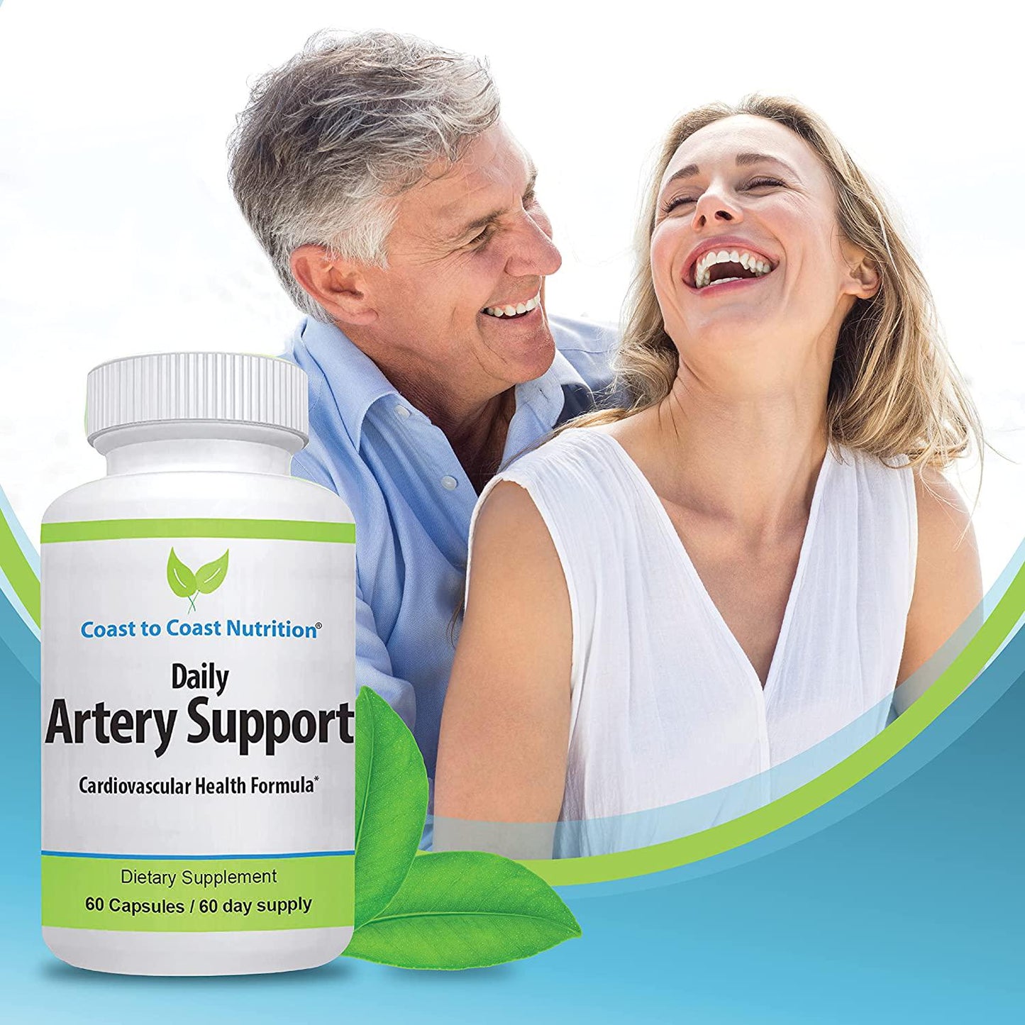 Daily Artery and HEART Health Supplement for IMPROVED CIRCULATION and CARDIOVASCULAR HEALTH. Supports Improved Blood Flow and Addresses Calcification of BLOOD VESSELS for a HEALTHY HEART | 60 Day Supply