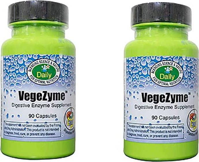 Daily Manufacturing -VegeZyme (Vegetarian Digestive Enzyme) |90 Capsules, 2 Pack