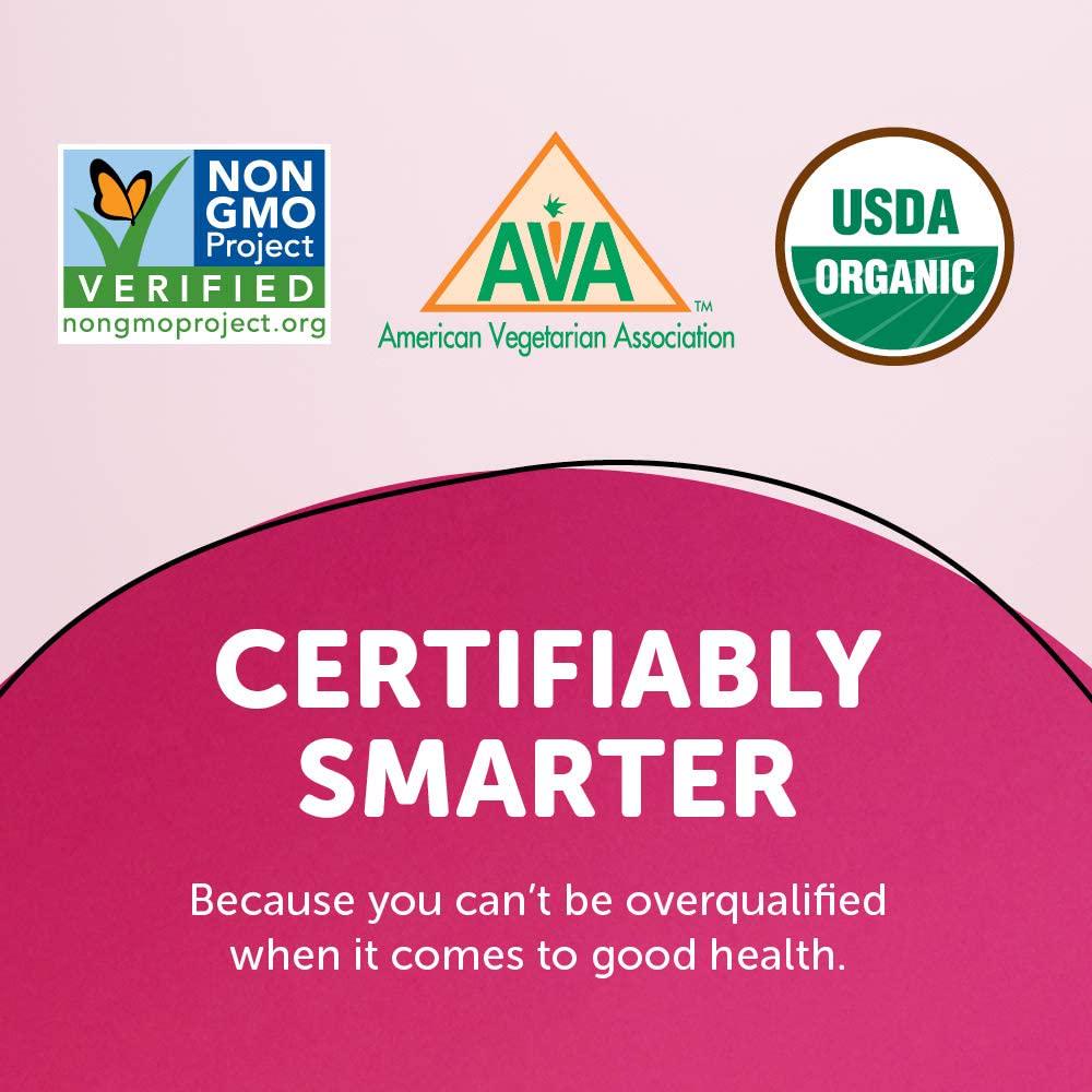 Daily Organic Gummy Women’s Multivitamin: Vitamin C, D3 and Zinc for Immunity, Biotin for Hair and Skin, Omega 3 Fish Oil, B6, Selenium, Methyl B12 by SmartyPants (180 Count, 45 Day Supply)