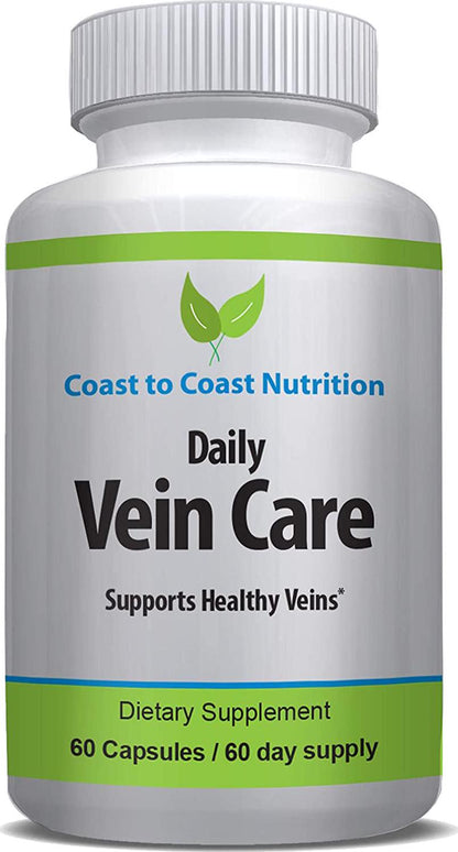 Daily Vein Health Supplement | Improve Leg Circulation and Heart Health by Expanding Arteries for Improved Blood Flow | Vitamins K2 and D3 |60 Day Supply