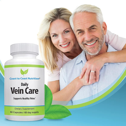 Daily Vein Health Supplement | Improve Leg Circulation and Heart Health by Expanding Arteries for Improved Blood Flow | Vitamins K2 and D3 |60 Day Supply