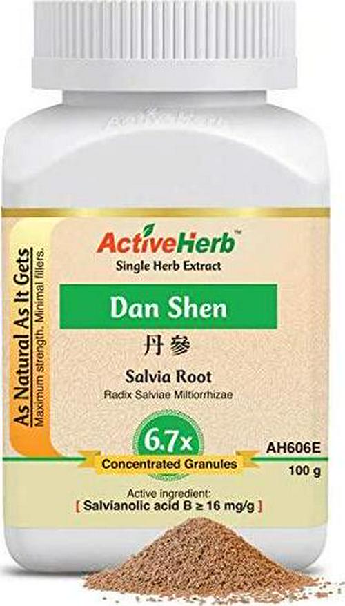 Dan Shen - Salvia Root 6.7x Concentrated Granules 100 Grams by Active Herb