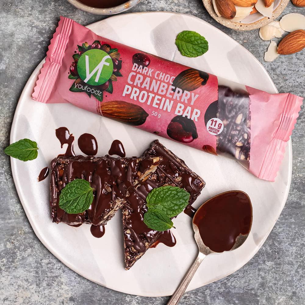 Dark Choc Cranberry Protein Bar