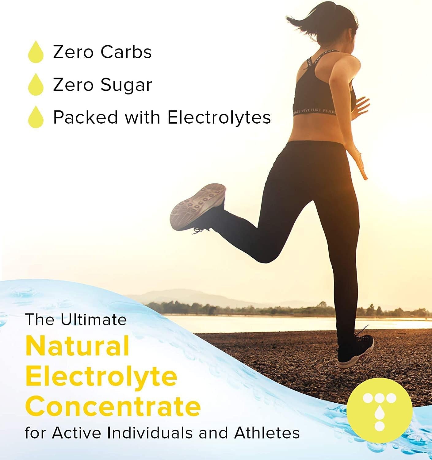 Daylyte Keto Electrolyte Drops Hydration Supplement - Keto Electrolytes | Dehydration Relief Fast for Workout, Hangover, Illness, Sweating, Travel Recovery, 4oz 39 Servings, Lemon Flavor