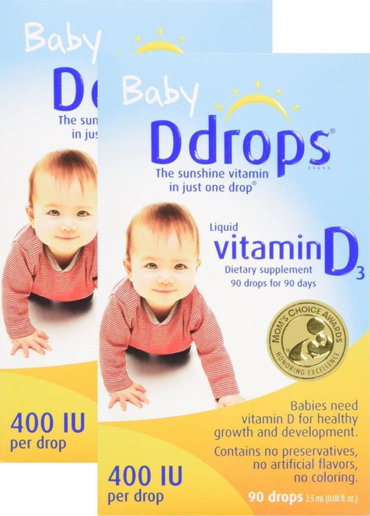 Ddrops Baby 400 IU Drops, 2Count