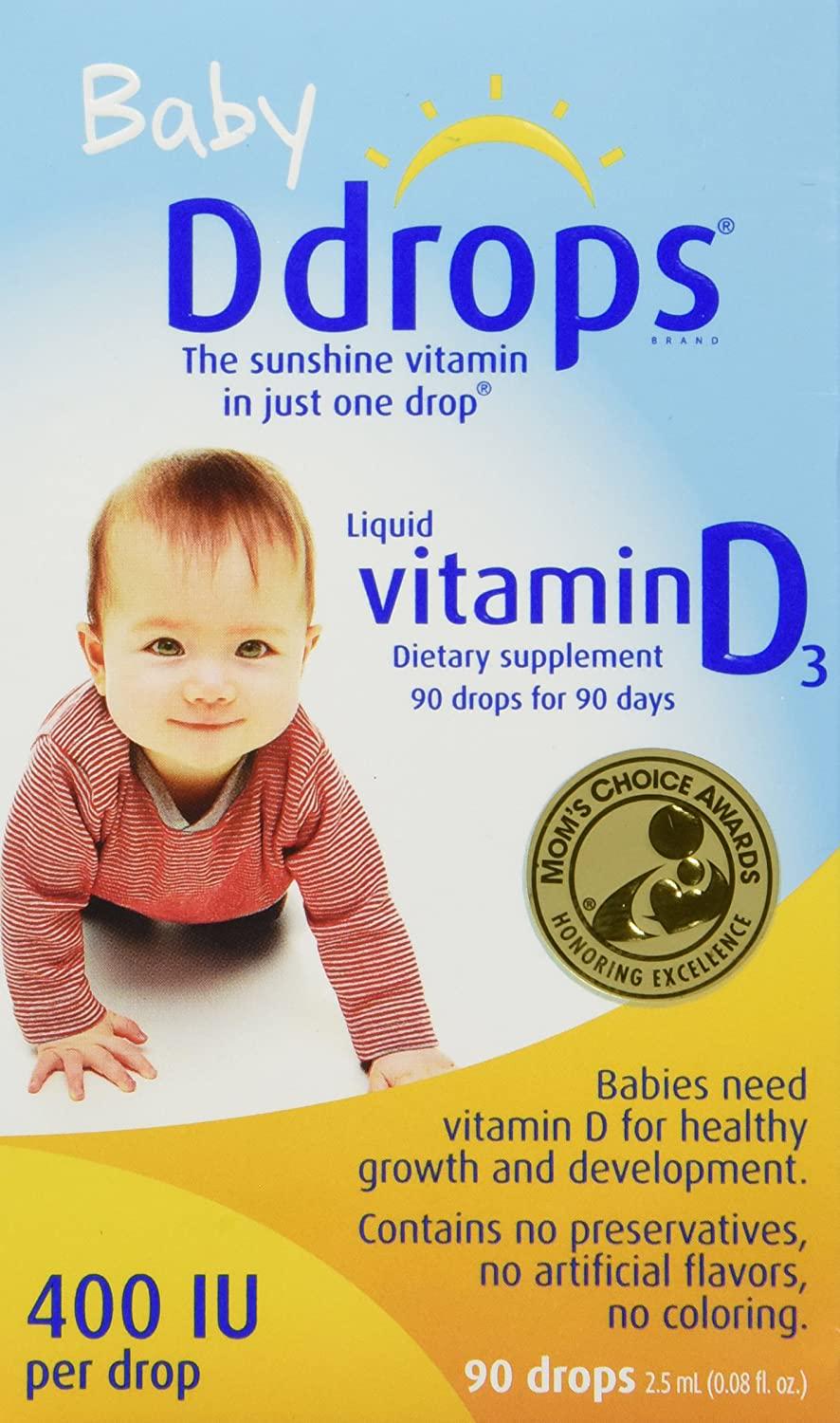 Ddrops Baby 400 Iu 90 Drops 0.08 Fluid Ounce (4 Pack)