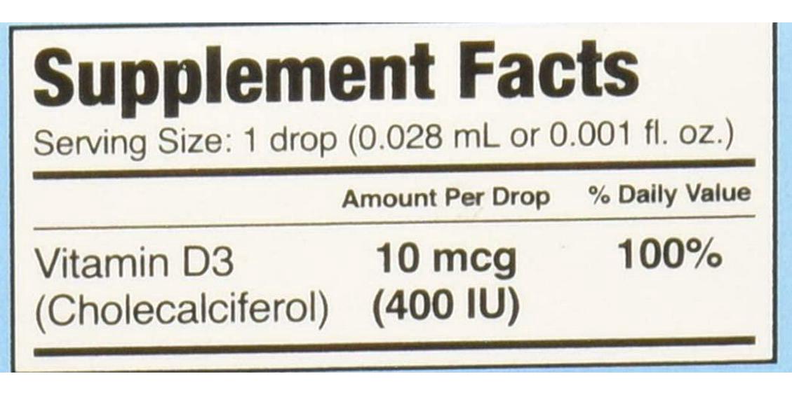 Ddrops Baby Liquid Vitamin D3 400 IU 2.50 mL (90 Drops)