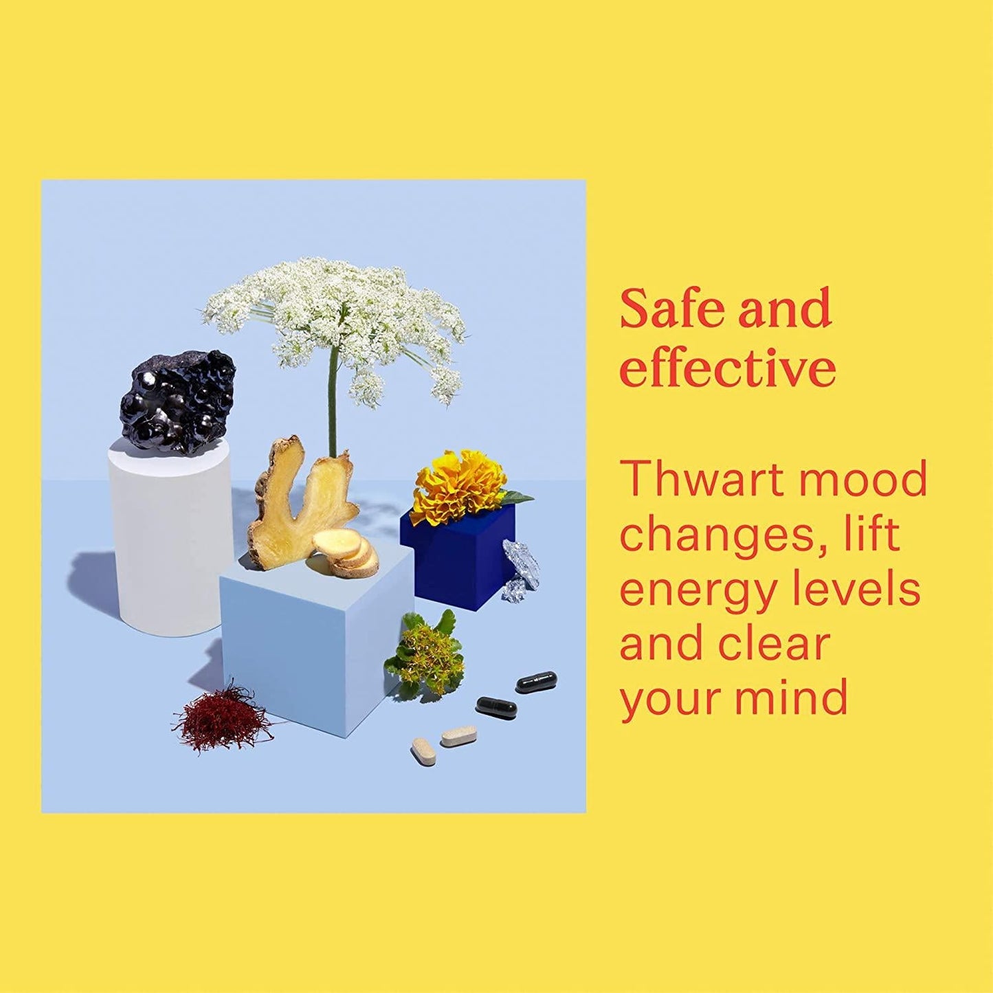 De Lune, Steady Mood, Natural Relief for PMS Mood Swings and Stress, 60 Tablets