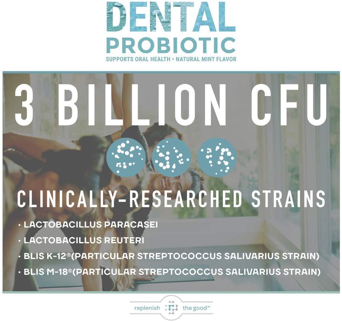 Dental Probiotic 60-Day Supply. Oral probiotics for Bad Breath, Tooth Decay, Strep Throat. Boosts Oral Health and Combats halitosis. Contains Streptococcus salivarius BLIS K12 and BLIS M18.