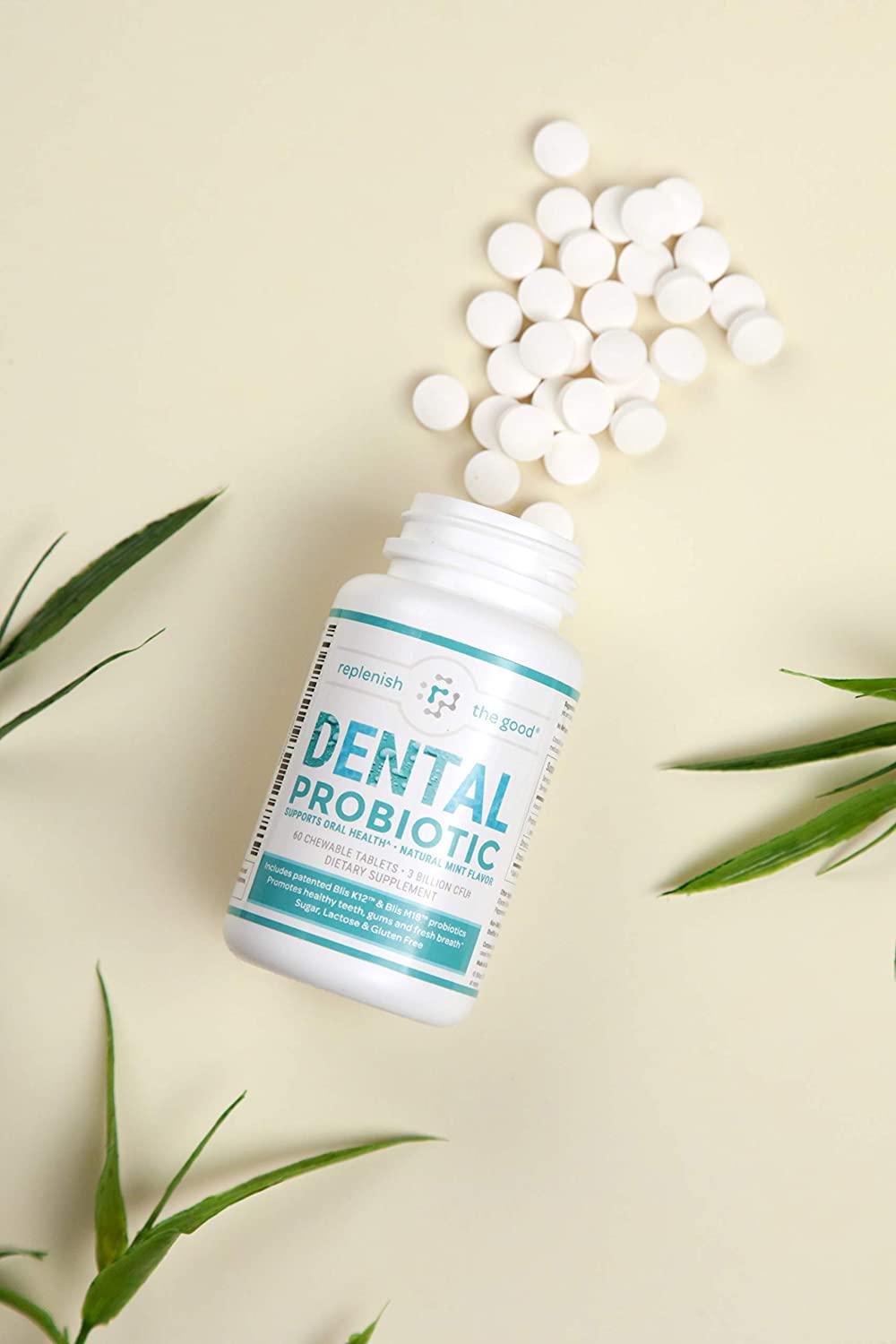 Dental Probiotic 60-Day Supply. Oral probiotics for Bad Breath, Tooth Decay, Strep Throat. Boosts Oral Health and Combats halitosis. Contains Streptococcus salivarius BLIS K12 and BLIS M18.