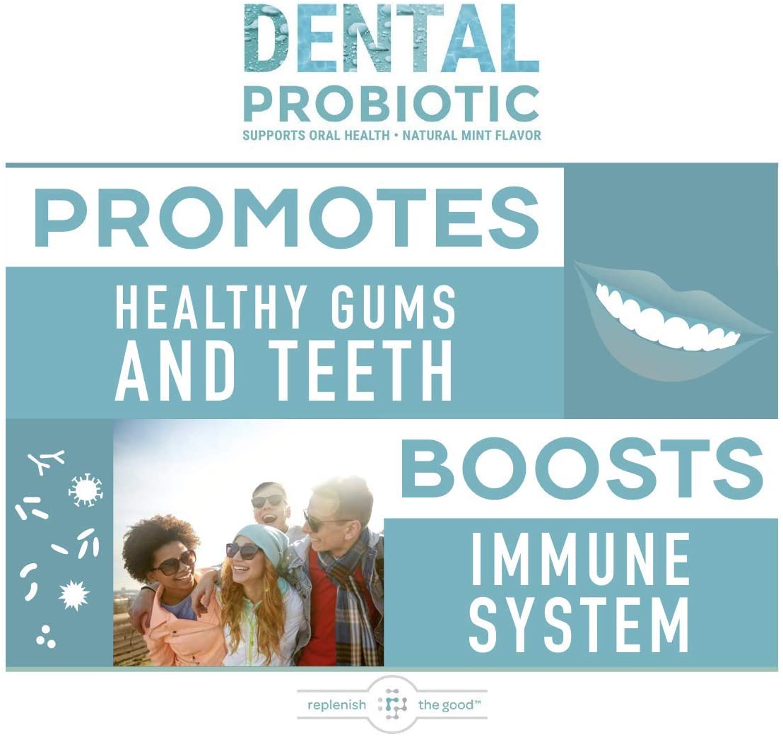 Dental Probiotic 60-Day Supply. Oral probiotics for Bad Breath, Tooth Decay, Strep Throat. Boosts Oral Health and Combats halitosis. Contains Streptococcus salivarius BLIS K12 and BLIS M18.