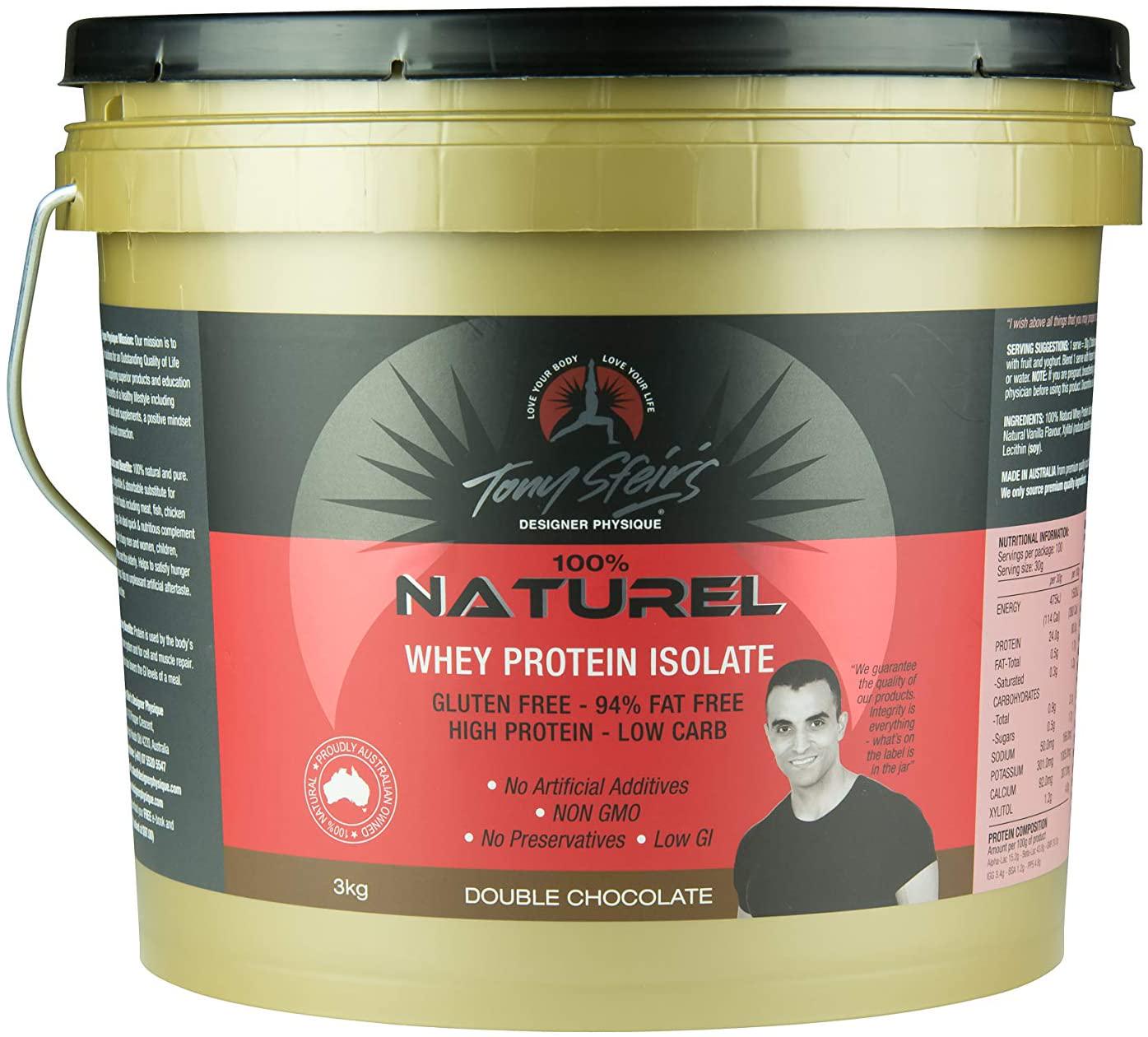 Designer Physique Whey Protein Isolate, Double Chocolate, Double Chocolate, 3 kilograms