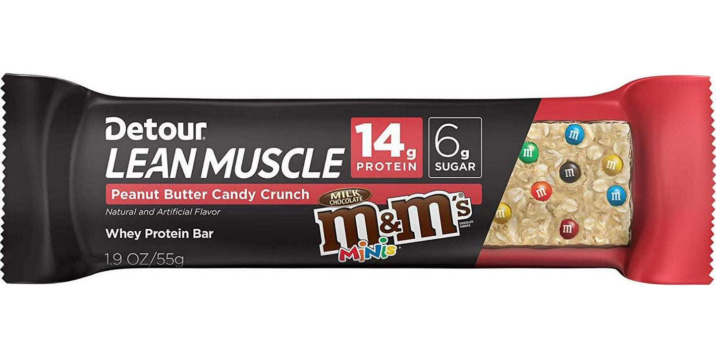 Detour Lean Muscle Candy Crunch, Peanut Butter, 1.9 Ounce