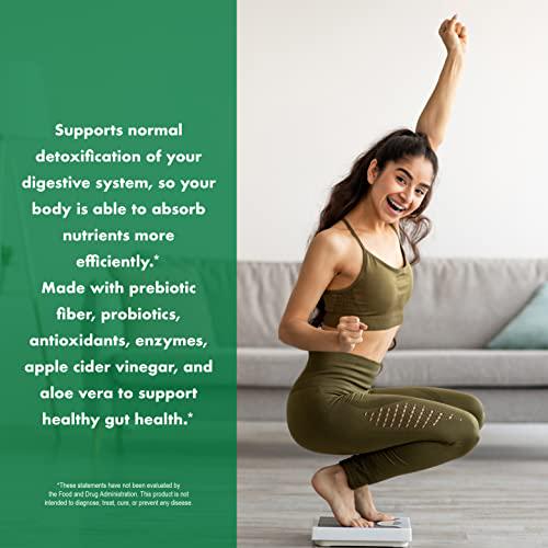 DetoxOne Daily Gut Health Powder for Weight Loss | Daily Detox Cleanse Supports Normal/Health Digestive Function*| Promotes Detoxification*, Boost Energy and Improves Nutrient Absorption*