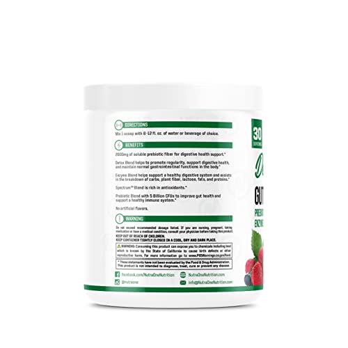DetoxOne Daily Gut Health Powder for Weight Loss | Daily Detox Cleanse Supports Normal/Health Digestive Function*| Promotes Detoxification*, Boost Energy and Improves Nutrient Absorption*