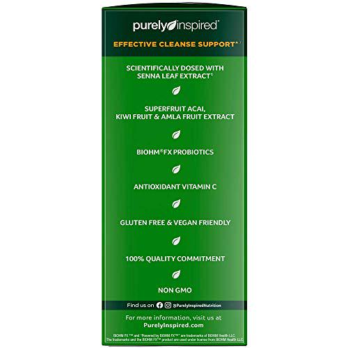 Detox Cleanse | Purely Inspired 7 Day Cleanse + Probiotics | Acai Berry Cleanse | Whole Body Cleanse Detox for Women and Men | Body Detox with Senna Leaf, Probiotics and Digestive Enzymes | 60 Count