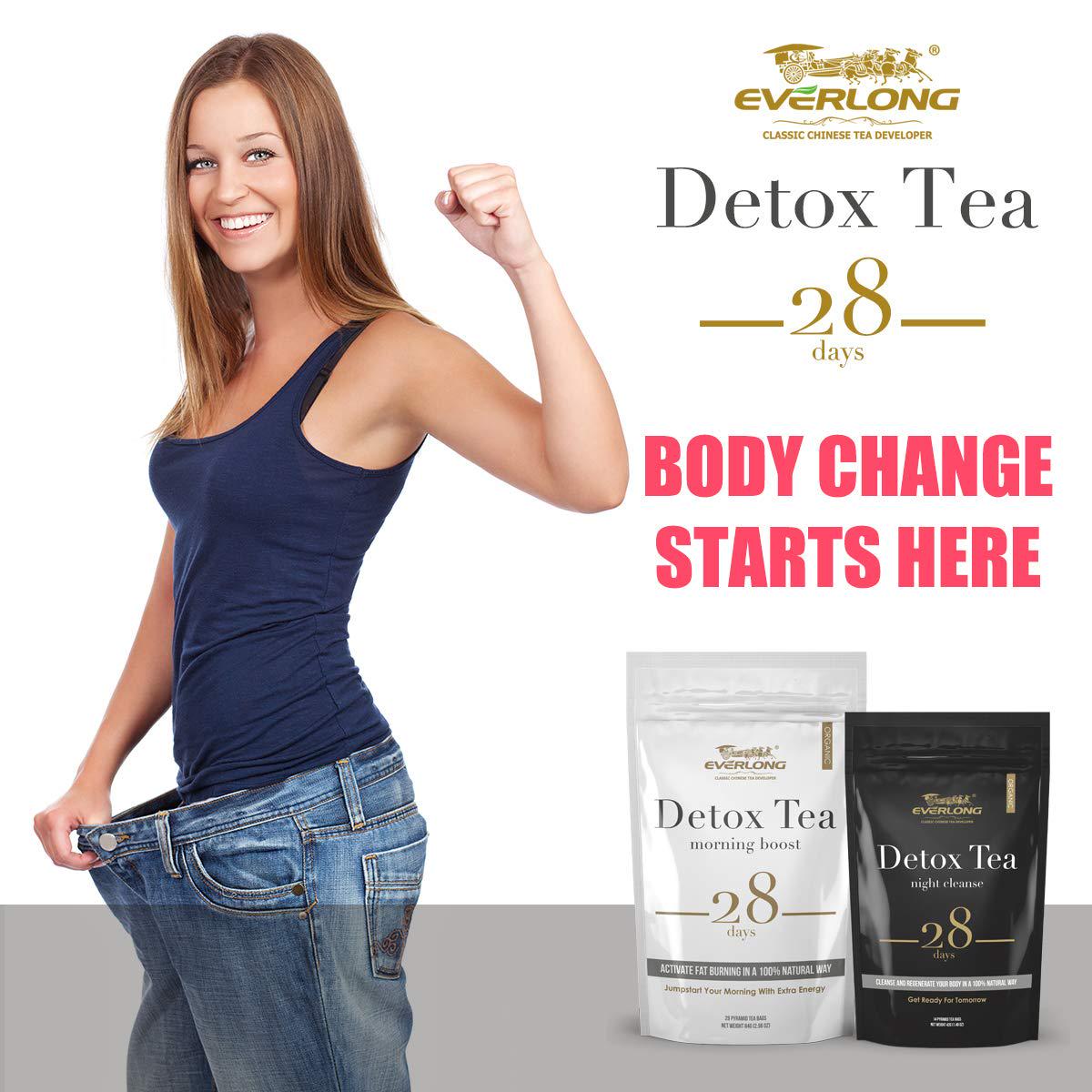 Detox Tea 28 Day Ultimate Teatox - Morning Boost - Burn Fat and Boost Your Energy, Colon Cleanse, Restore Your Body Natural Balance (28 Tea Bags)