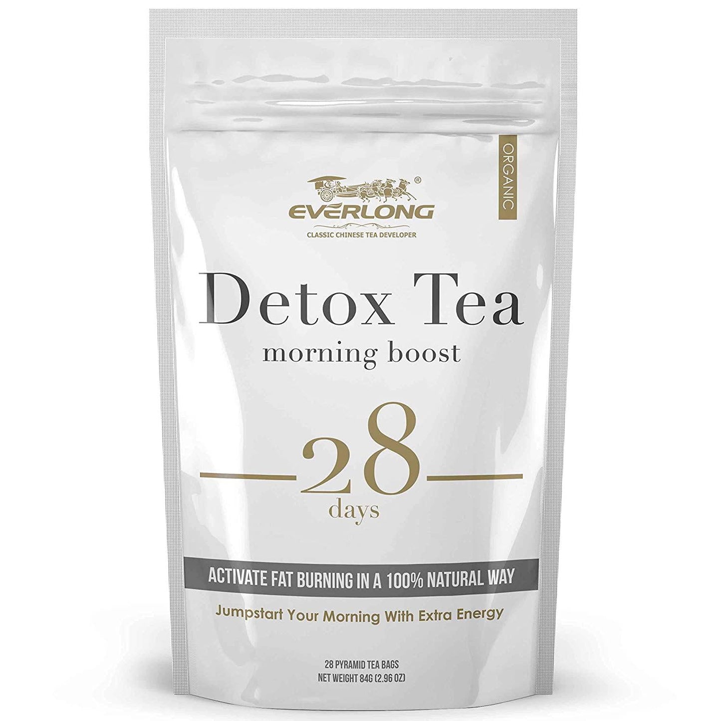 Detox Tea 28 Day Ultimate Teatox - Morning Boost - Burn Fat and Boost Your Energy, Colon Cleanse, Restore Your Body Natural Balance (28 Tea Bags)