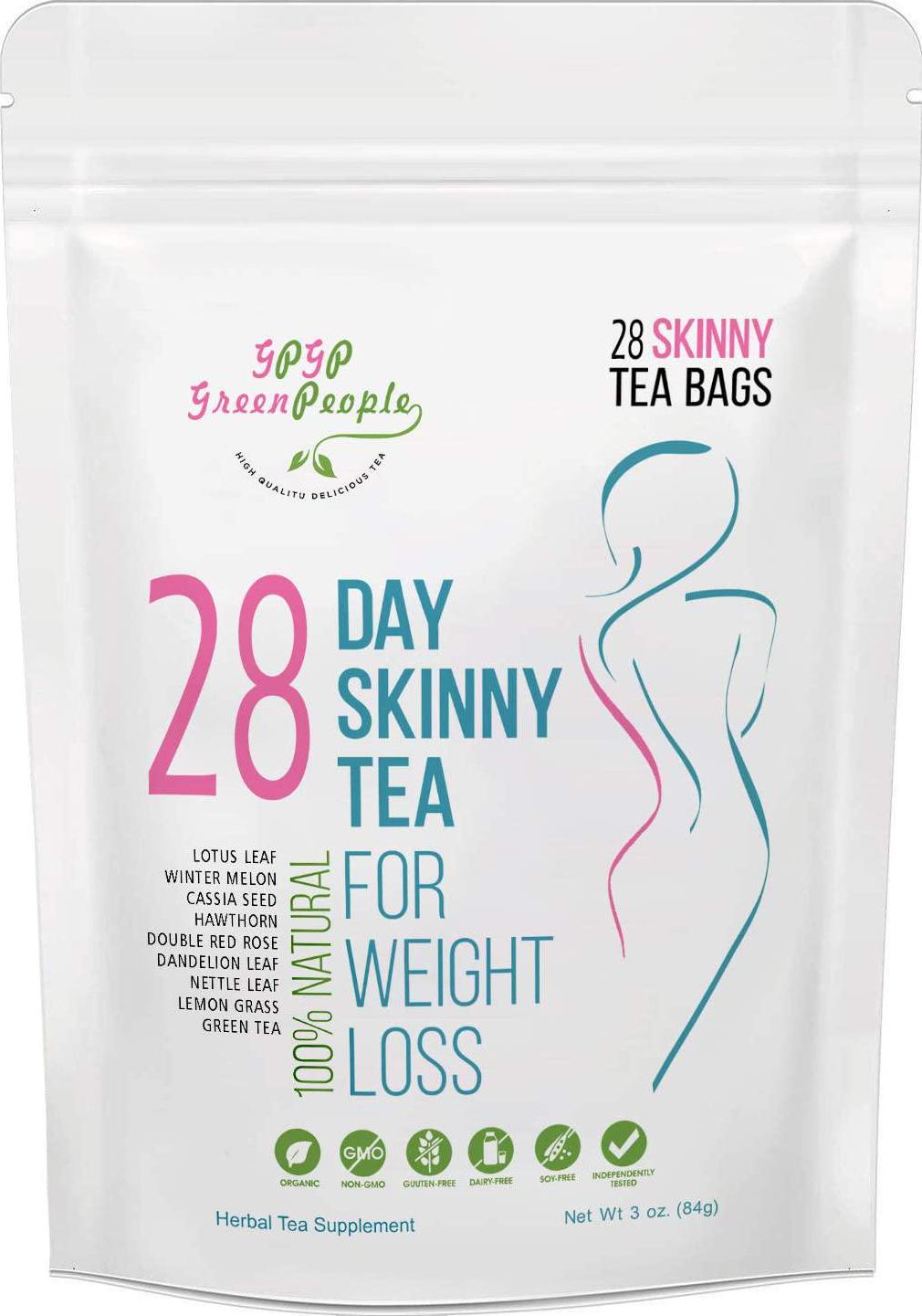 Detox Tea Diet Tea for Body Cleanse - 28 Day Weight Loss Tea for Women, Natural Ingredients, GPGP GreenPeople Skinny fit Tea for Slim, Belly Fat (28days)