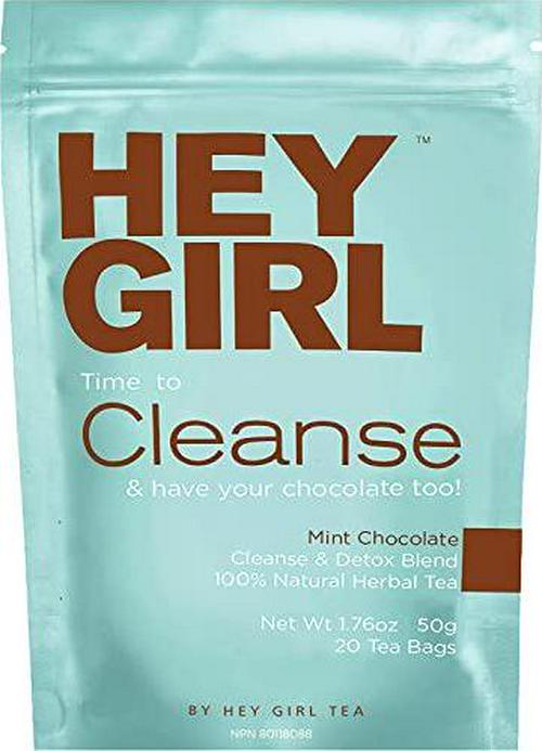 Detox Tea - Mint Chocolate Flavored Cleanse For Women With a Sweet Tooth - Herbal Tea to Reduces Bloating and Helps Your Body Stay Regular - Keep Your Colon Happy Healthy with Hey Girl Tea