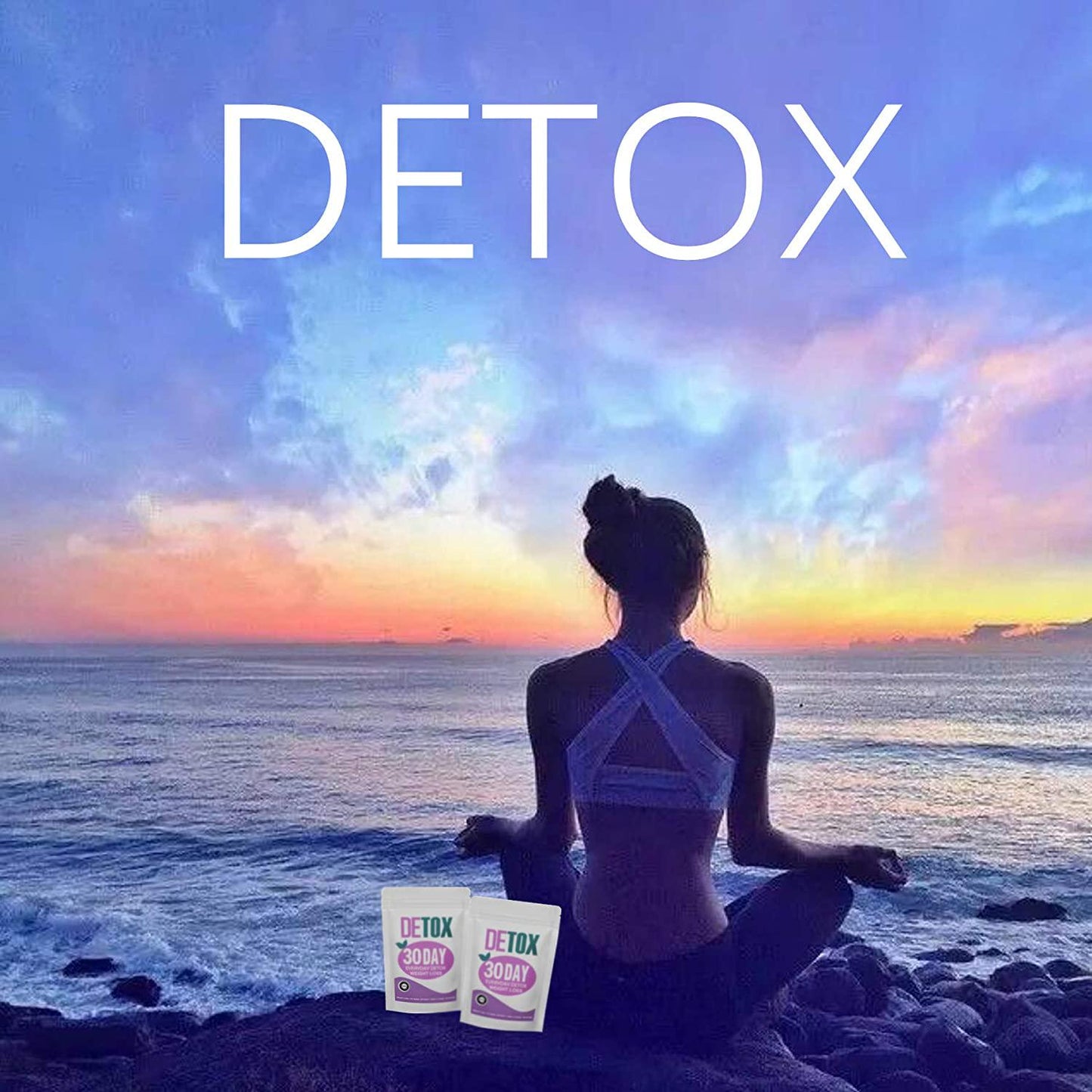 Detox Weight Loss Tea for Women, Gentle Detox Tea, 30 Day Skinny Tea for Slimming - Colon and Body Cleanse Detox Tea, Belly Fat