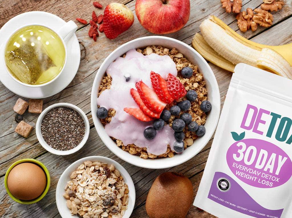 Detox Weight Loss Tea for Women, Gentle Detox Tea, 30 Day Skinny Tea for Slimming - Colon and Body Cleanse Detox Tea, Belly Fat