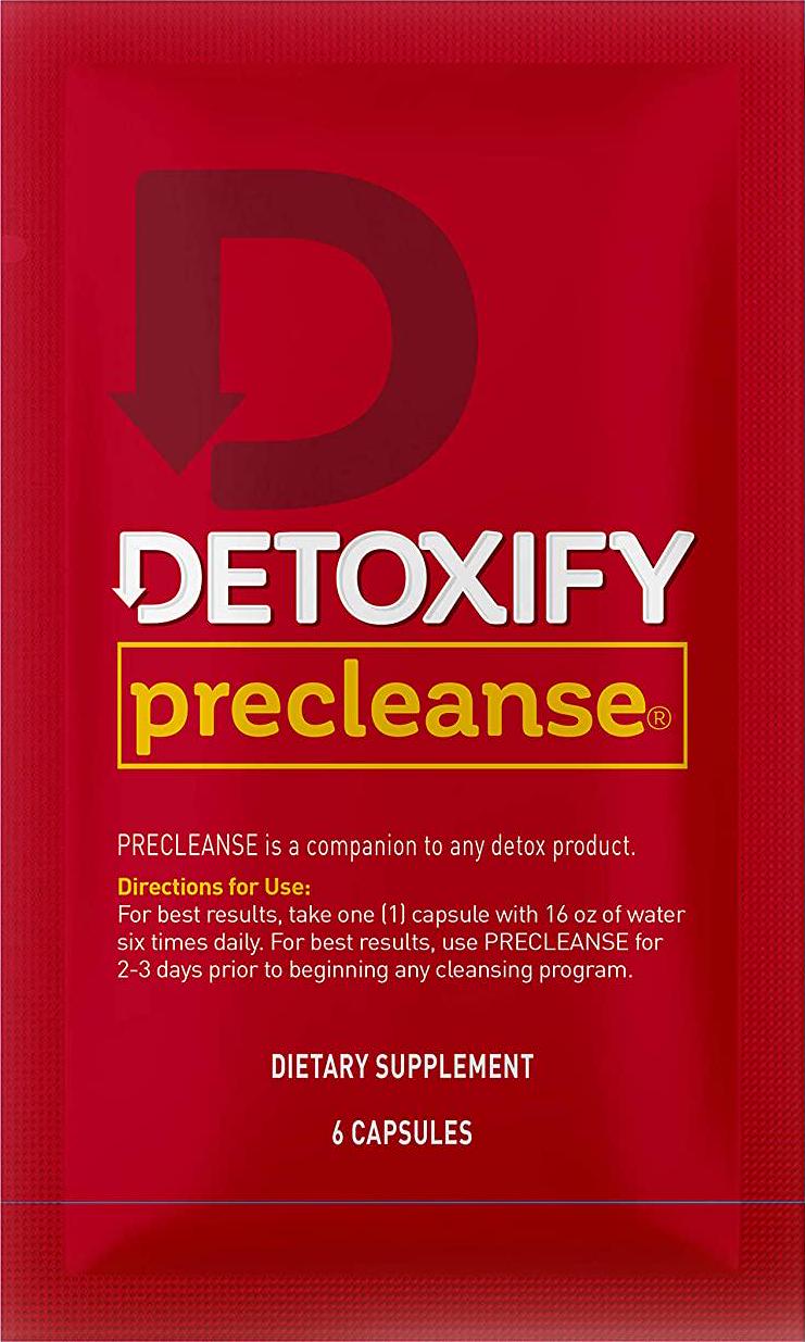 Detoxify PreCleanse Herbal Supplement 6 Capsules Professionally Formulated PreCleanse Herbal Supplement Perfect Start to Your Cleansing Program
