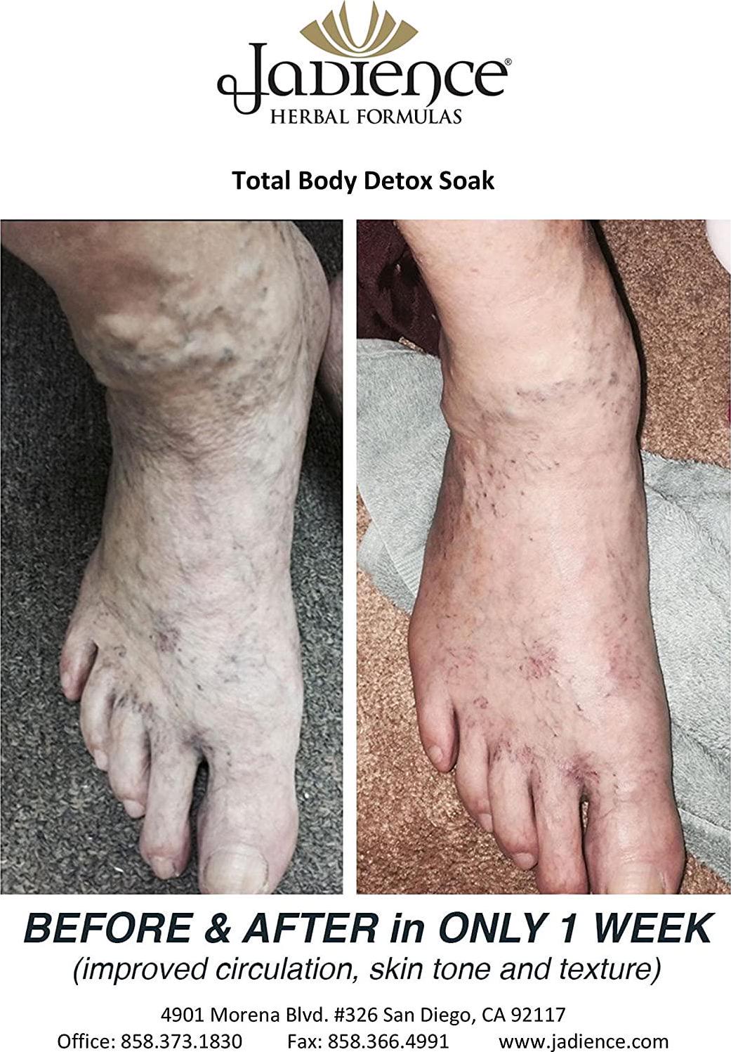 Detoxify and Cleanse Bath Soak Full Body or Foot | Promote Organ Function, Reduce Stress and Anxiety | Naturally Enhance 3-Day, 10-Day, 14-Day and 28-Day Detox, Teatox Tea and Cleanses | by Jadience (128oz)