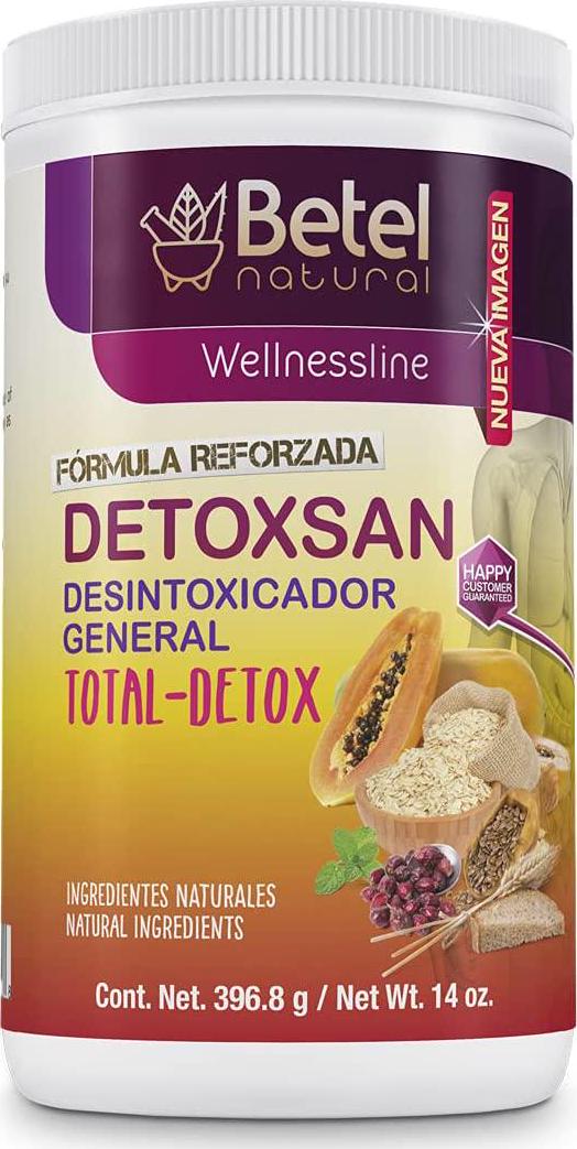Detoxsan Total Detox Powder - Colon Cleanse and More - Betel Natural 14 Oz