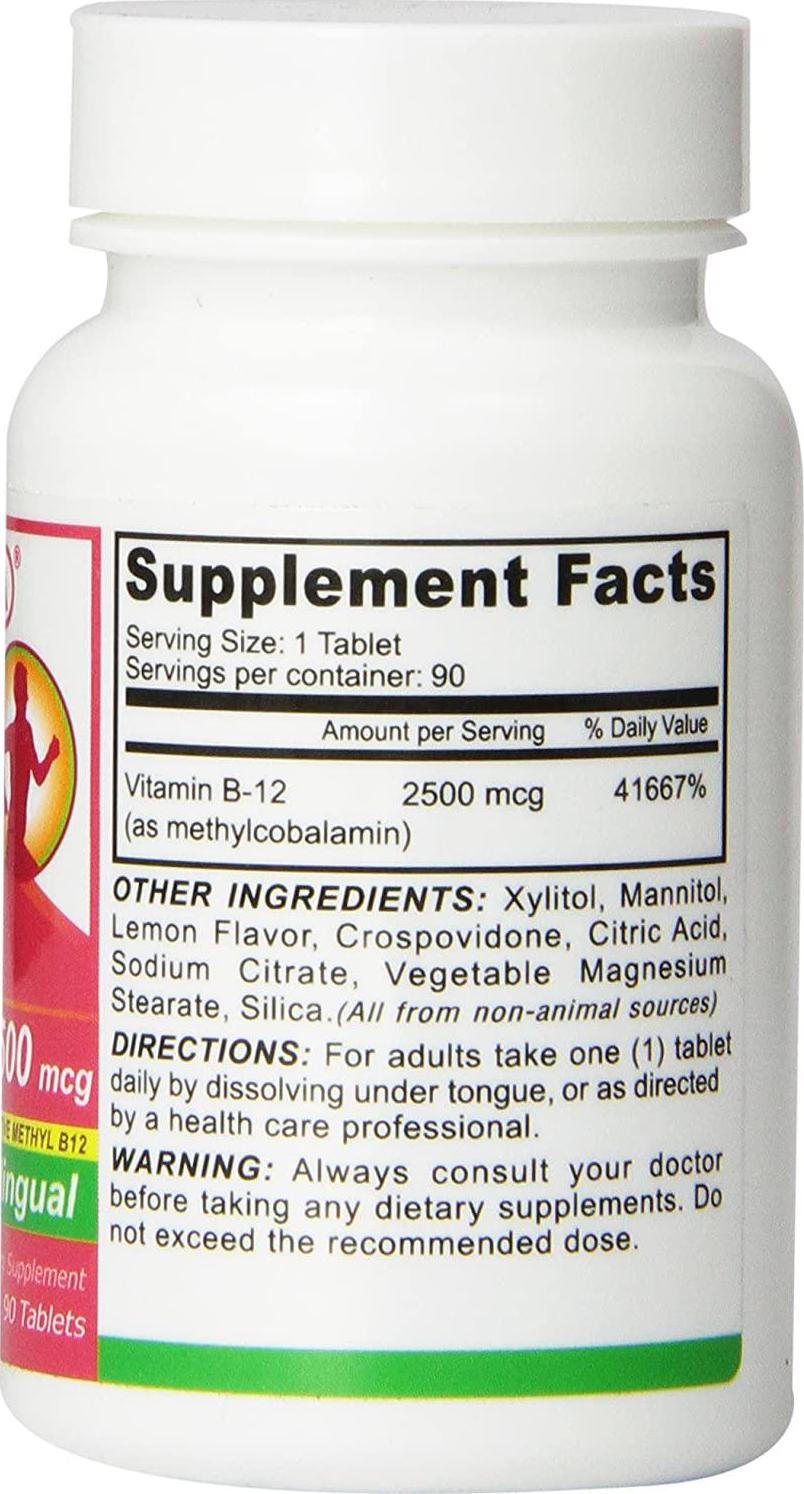Deva Nutrition - Vegan Vitamin B12 Sublingual 2500 mcg. - 90 Tablets