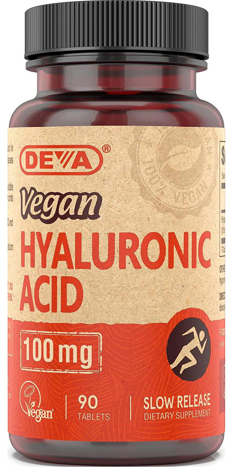 Deva Nutrition Vegan Hyaluronic Acid Tablets, 100 mg, 90 Count