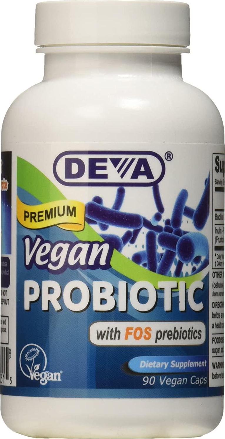 Deva Nutrition Vegan Probiotic Capsules, 90 Count