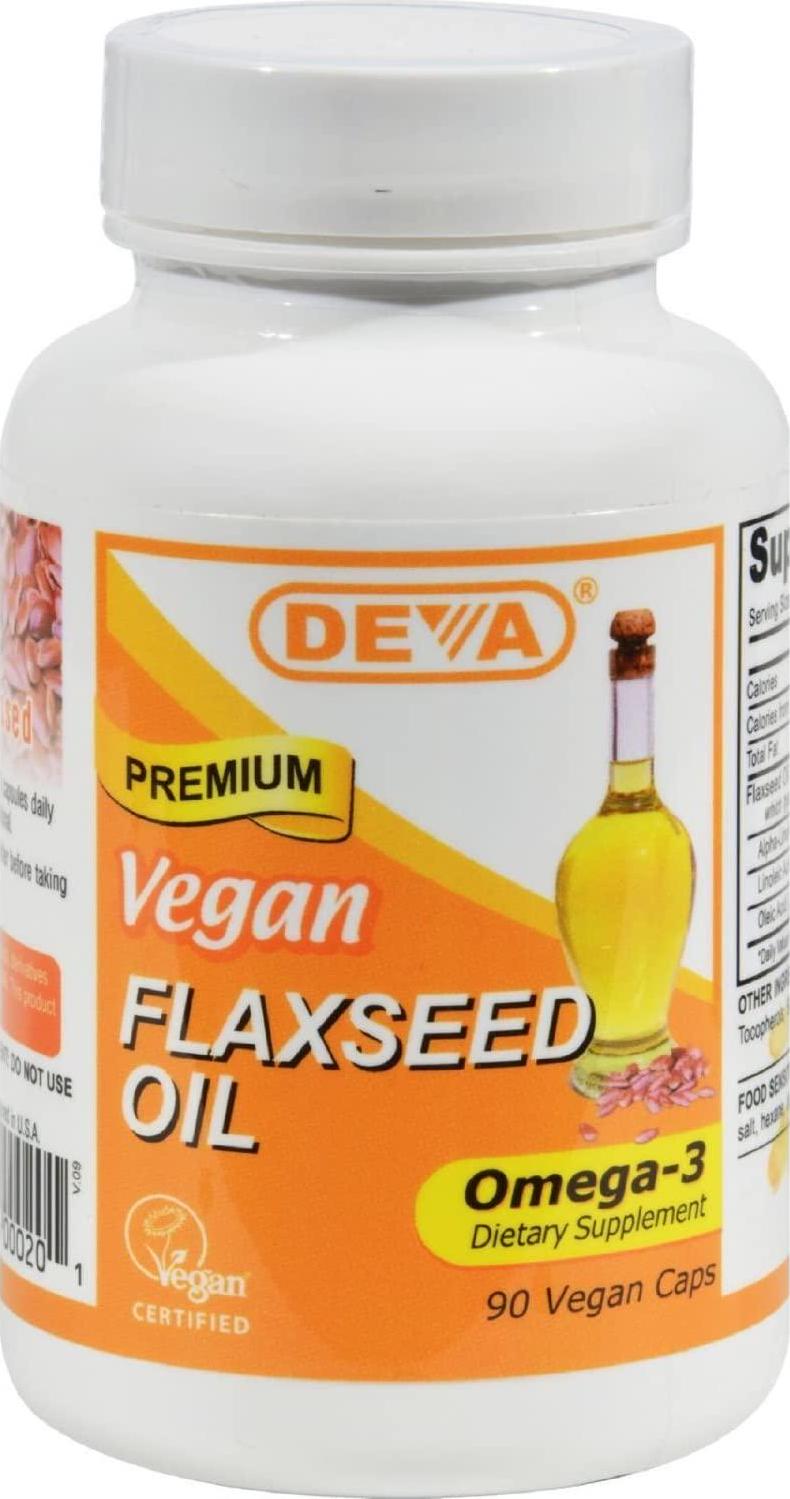Deva Vegan Flaxseed Oil - 90 Vcaps