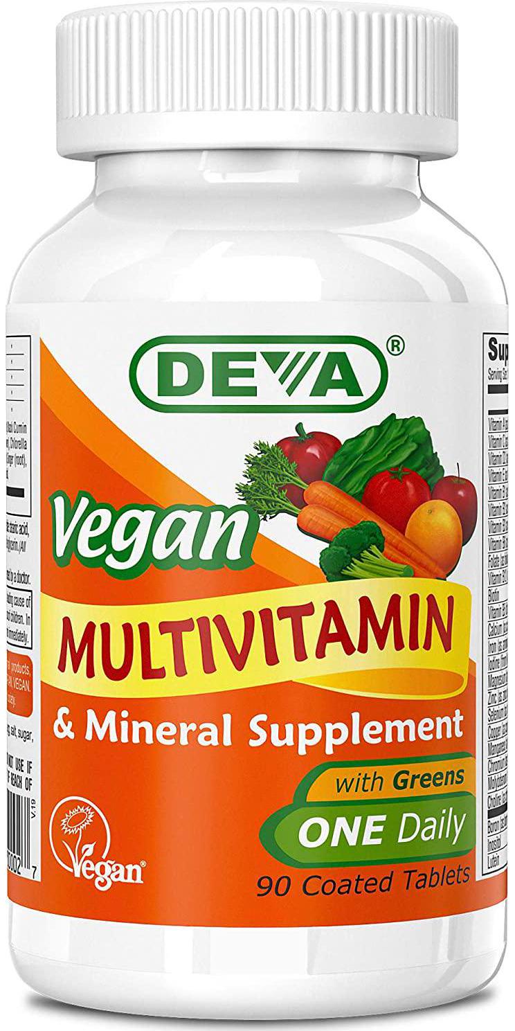 Deva Vegan Vitamins Daily Multivitamin and Mineral Supplement 90 tablets (Pack of 3)