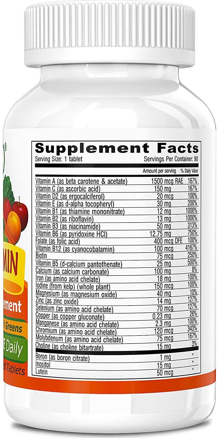 Deva Vegan Vitamins Daily Multivitamin and Mineral Supplement 90 tablets (Pack of 3)