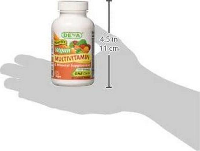 Deva Vegan Vitamins Daily Multivitamin Iron Free, 90 Tablets