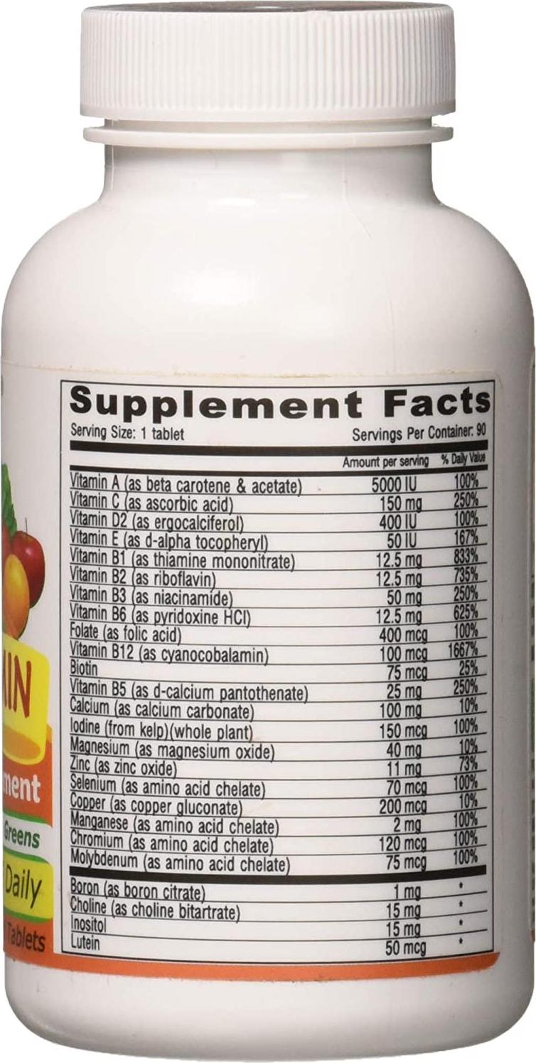Deva Vegan Vitamins Daily Multivitamin Iron Free, 90 Tablets