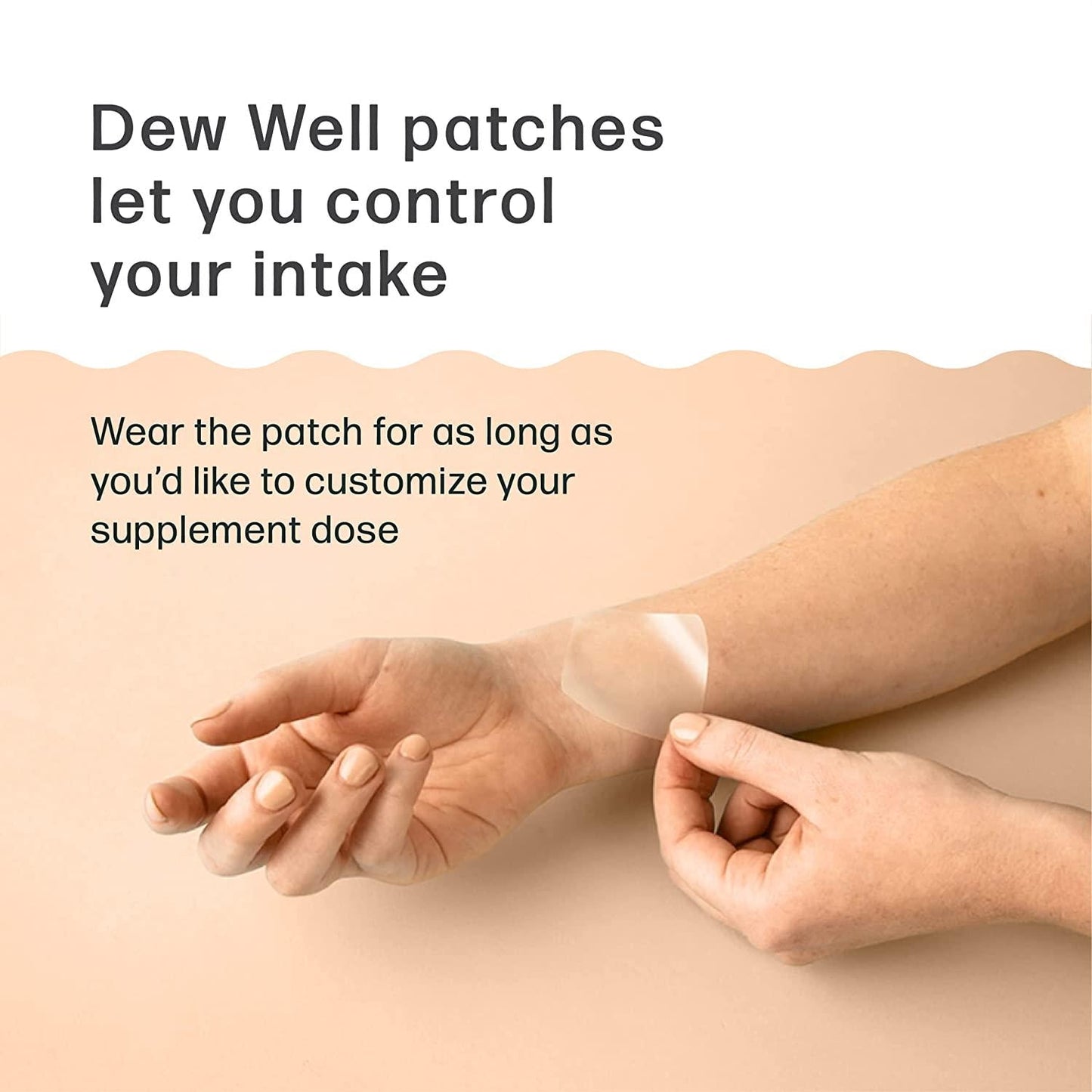 Dew Well - Restart Hangover Support Supplement Patch - Ingredients to Promote Energy - Caffeine, Taurine, and Acai Berry - Easily Take On and Off - 6 Patches