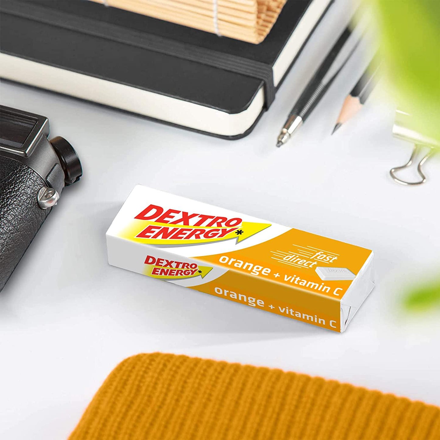 Dextro Energy Orange Glucose Tablets with Vitamin C, 47 g, 24 Packs, Energy Tablets, for a Quick Burst of Glucose